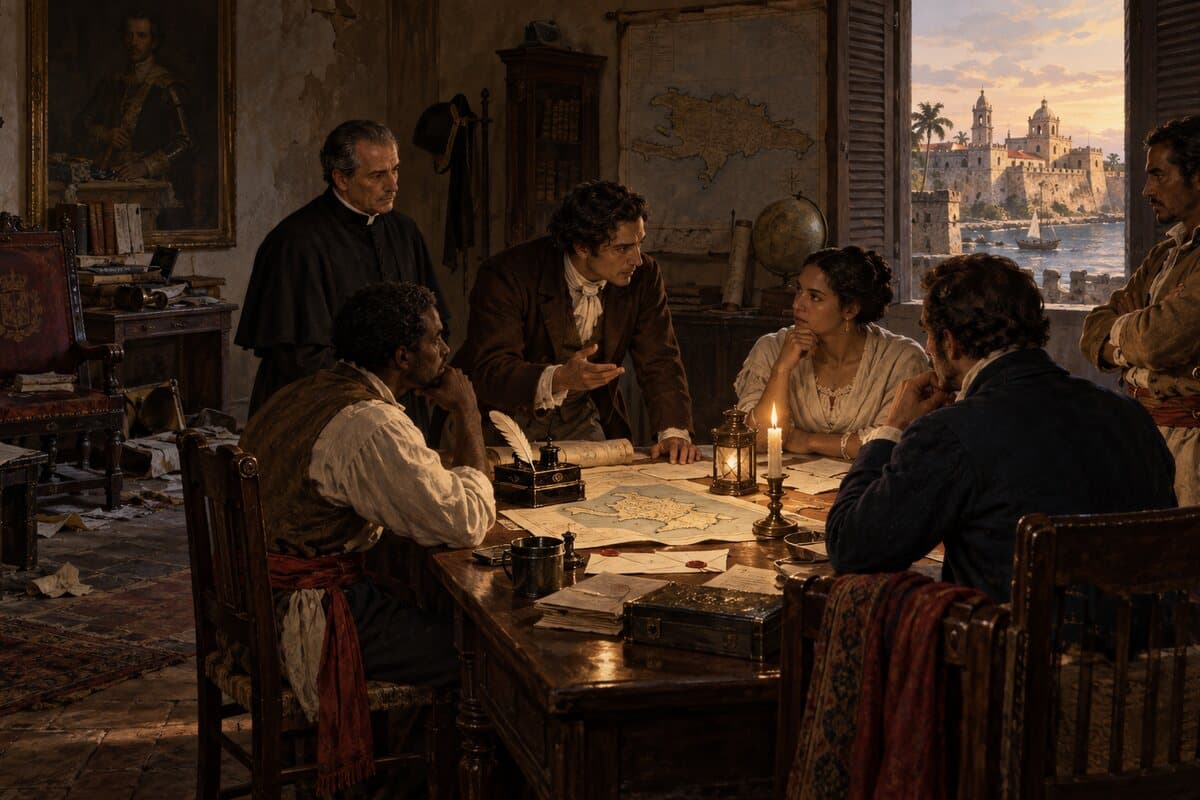 Interpretación editorial de una discusión política en Santo Domingo antes de la ruptura de 1821